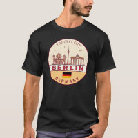 Berlin Alemania City Skyline Emblem