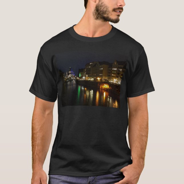 Camiseta Berlín Alemania Noche Spree Deutschland Nacht (Anverso)