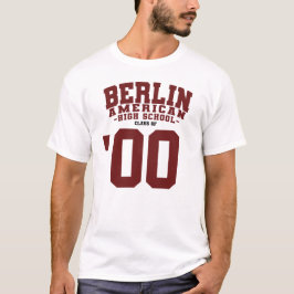 Camiseta Berlin American High School - Año de Graduación