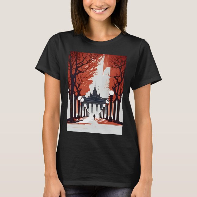 Camiseta Berlin Brandenburg Minimalist Gate (Anverso)