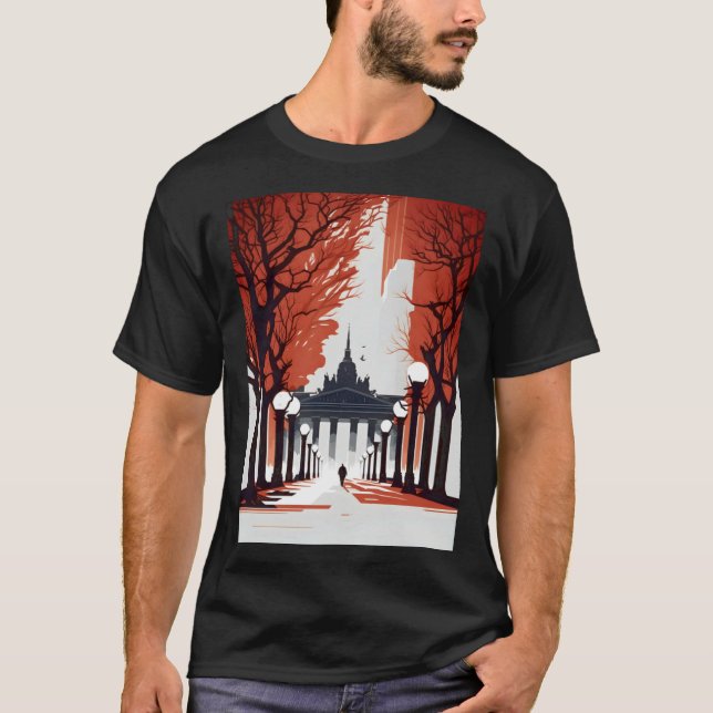 Camiseta Berlin Brandenburg Minimalist Gate (Anverso)