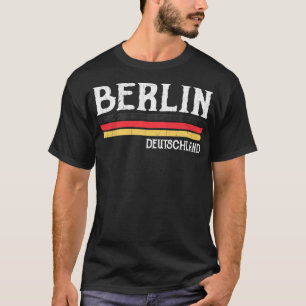 Camiseta Berlín de la vieja Alemania Colores de la bandera 