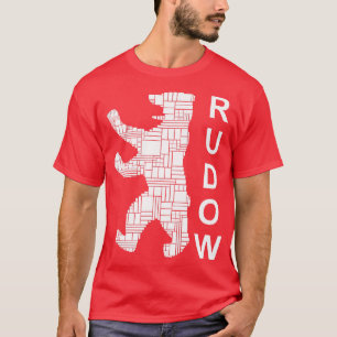 Camiseta Berlin Design Berlin Bear I Love Rudow Premium