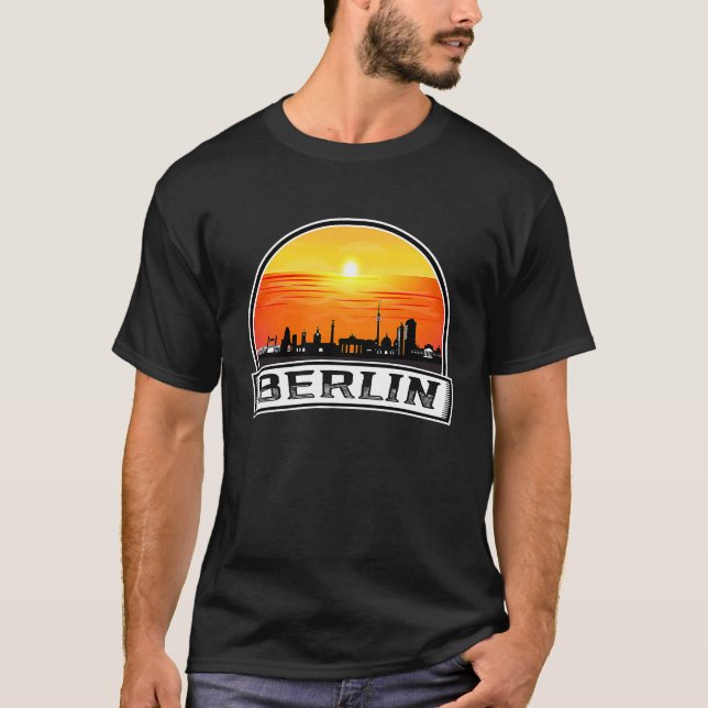 Camiseta Berlin Germany Sunset Skyline (Anverso)