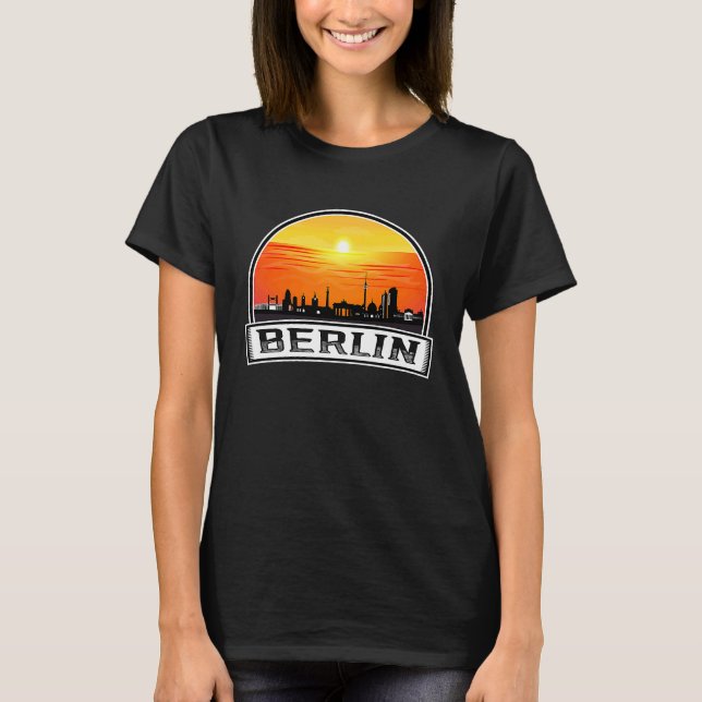 Camiseta Berlin Germany Sunset Skyline (Anverso)