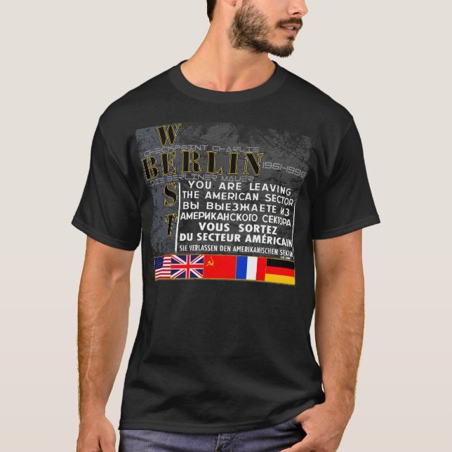 Camiseta Berlín occidental - muere Mauer berlinés (Anverso)