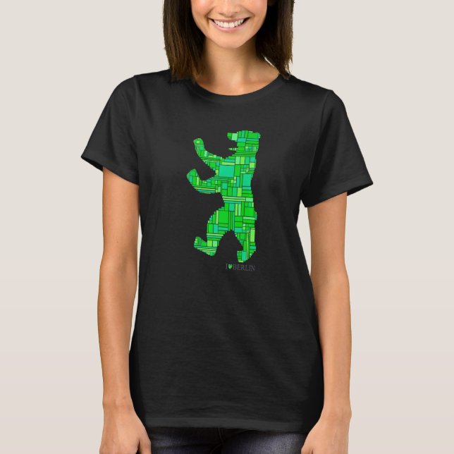 Camiseta Berlín   Oso de Berlín   Amo Berlín (Anverso)