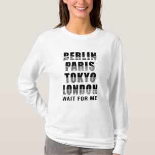 Camiseta Berlín París Tokio Ciudad de Londres regalo divert