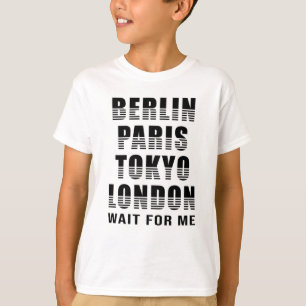 Camiseta Berlín París Tokio Tokio Ciudad de Londres regalo 