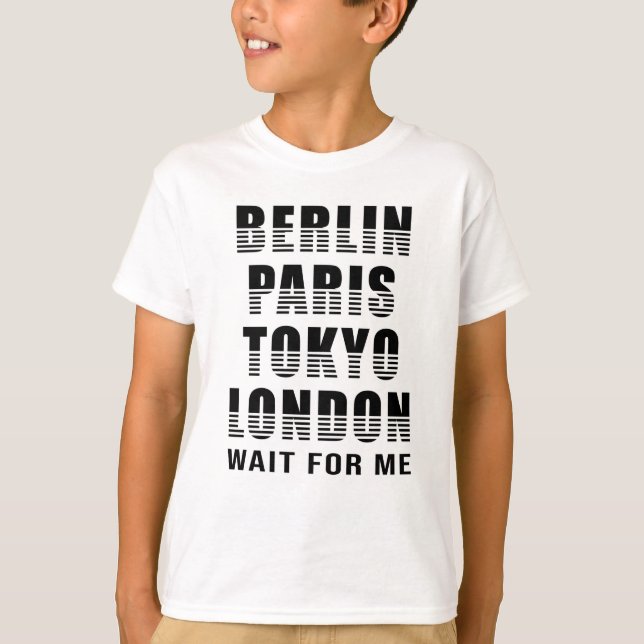 Camiseta Berlín París Tokio Tokio Ciudad de Londres regalo  (Anverso)