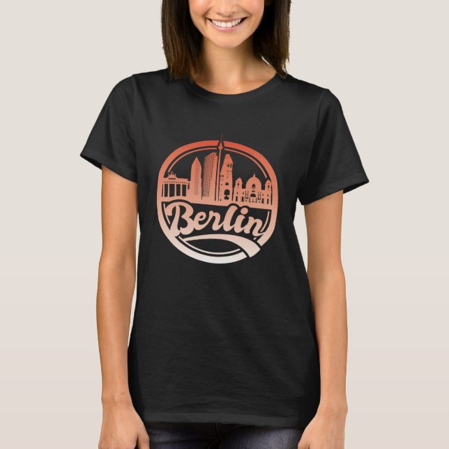 Camiseta Berlin Skyline Bear (Anverso)