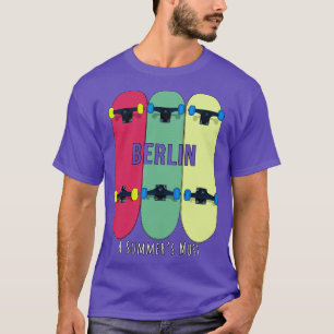 Camiseta Berlín un verano debe patinar sobre patinaje
