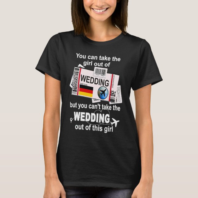 Camiseta Berlin Wedding Boarding Pass  Wedding Girl  Berlin (Anverso)