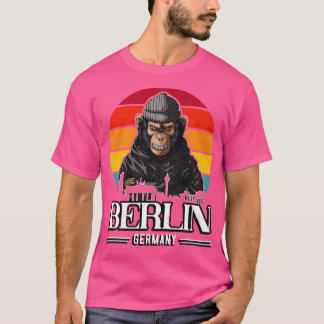 Camiseta Berliner de mono retro de Berlín