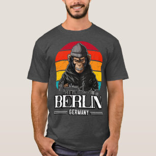 Camiseta Berliner de mono retro de Berlín