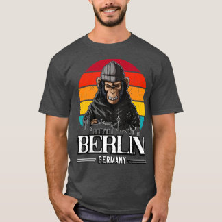 Camiseta Berliner de mono retro de Berlín