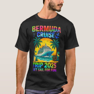 Camiseta Bermuda Cruise Squad 2025 Familia Aventura Marina 