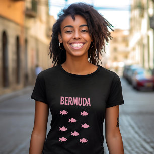 Camiseta Bermuda Fish School Color oscuro