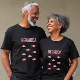 Camiseta Bermuda Fish School Color oscuro