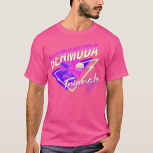 Camiseta Bermuda Triangle 80 neón retro
