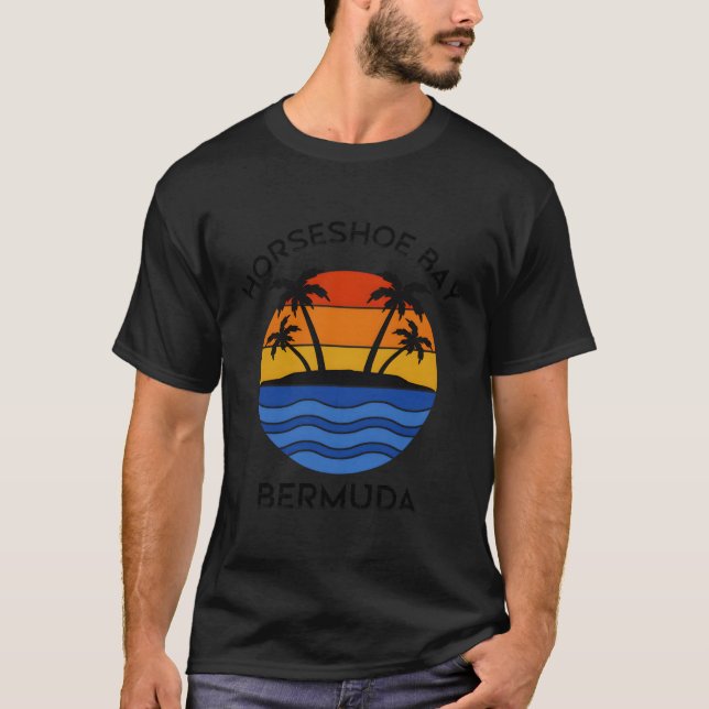 Camiseta Bermudas: La Bahía De Horseshoe Bermuda (Anverso)