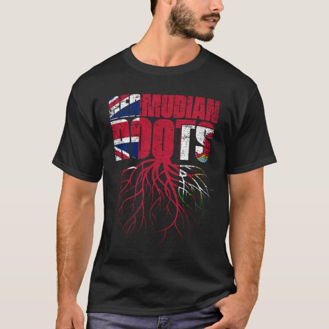 Camiseta Bermudas Rota Bandera Patrimonio de Bermudas (Anverso)