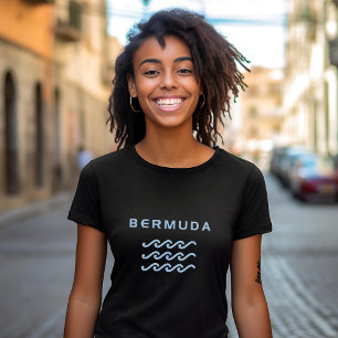 Camiseta Bermudas Triple Ocean Waves color oscuro