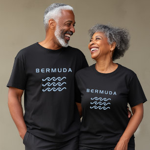 Camiseta Bermudas Triple Ocean Waves color oscuro