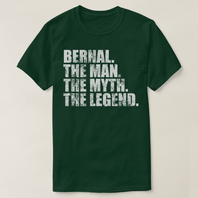 Camiseta Bernal Nombre de la familia Bernal apellido Bernal (Diseño del anverso)