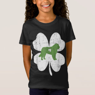 Camiseta Bernard St Patricks Day Lover Irish Shamrock Dog L