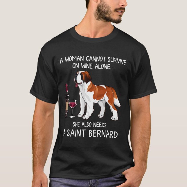Camiseta Bernard Y Wine Dog Fed (Anverso)