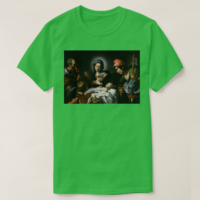 Camiseta Bernardo Strozzi Adoración de los Pastores (Diseño del anverso)