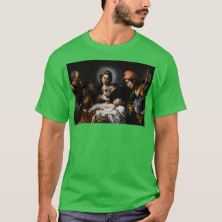 Camiseta Bernardo Strozzi Adoración de los Pastores