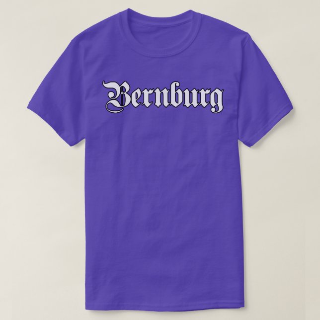 Camiseta Bernburgo escrito con letra gótica (Diseño del anverso)