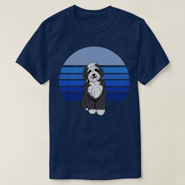 Camiseta Bernedle Retro Blue (Diseño del anverso)