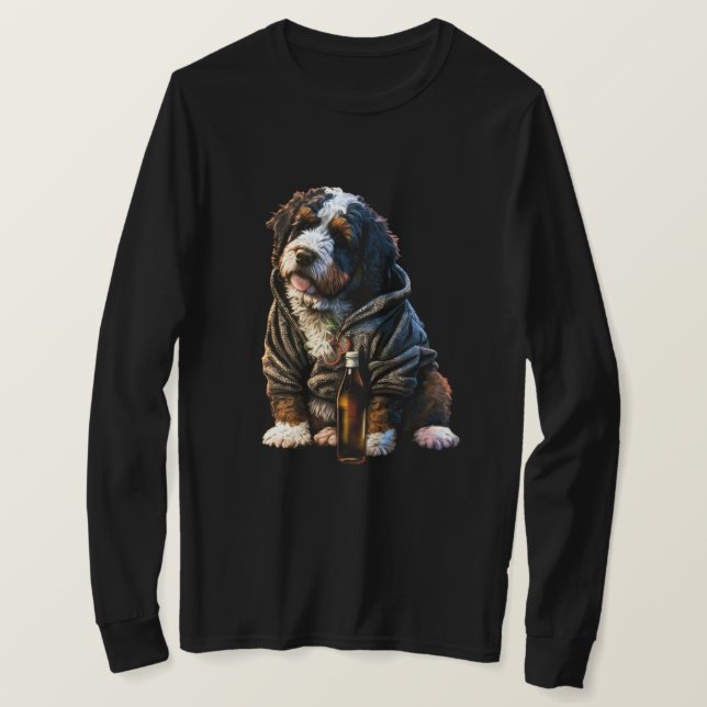 Camiseta Bernedoodle Bernese Labradoodle Dog Dad Mom (Anverso del diseño)