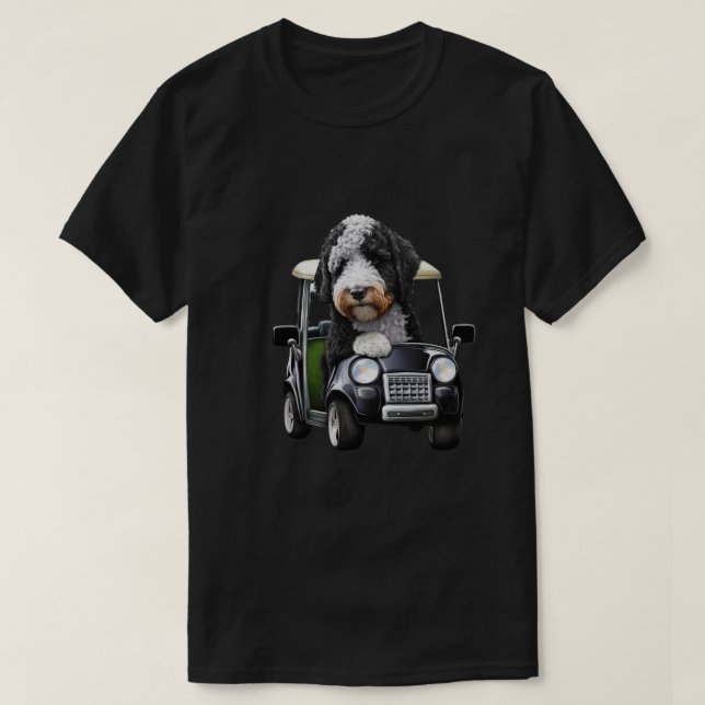 Camiseta Bernedoodle Bernese regalo de golf Dog Dad (Diseño del anverso)