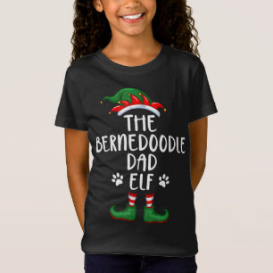 Camiseta Bernedoodle Dad Dog Elf Navidades Divertidos X