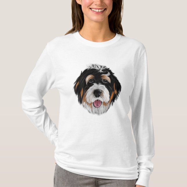 Camiseta Bernedoodle Dog Face (Anverso)