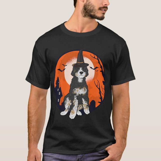 Camiseta Bernedoodle Dog Halloween (Anverso)