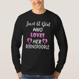 Camiseta Bernedoodle Dog Tilt Head Shirte Cute Para Hombres
