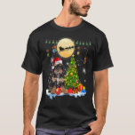 Camiseta Bernedoodle Santa Christmas Tree enciende Navidad<br><div class="desc">Bernedoodle Santa Christmas Tree enciende Navidad Pajama Perro Mascota</div>