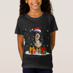 Camiseta Bernedoodle Santa Christmas Tree enciende Navidad<br><div class="desc">Bernedoodle Santa Christmas Tree enciende la Navidad Pajama Perros Mascotas</div>