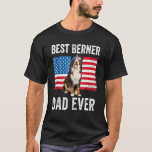 Camiseta Berner Dad American Flag Dog Dueño de Perros Berne