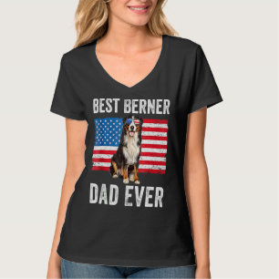 Camiseta Berner Dad American Flag Dog Dueño de Perros Berne