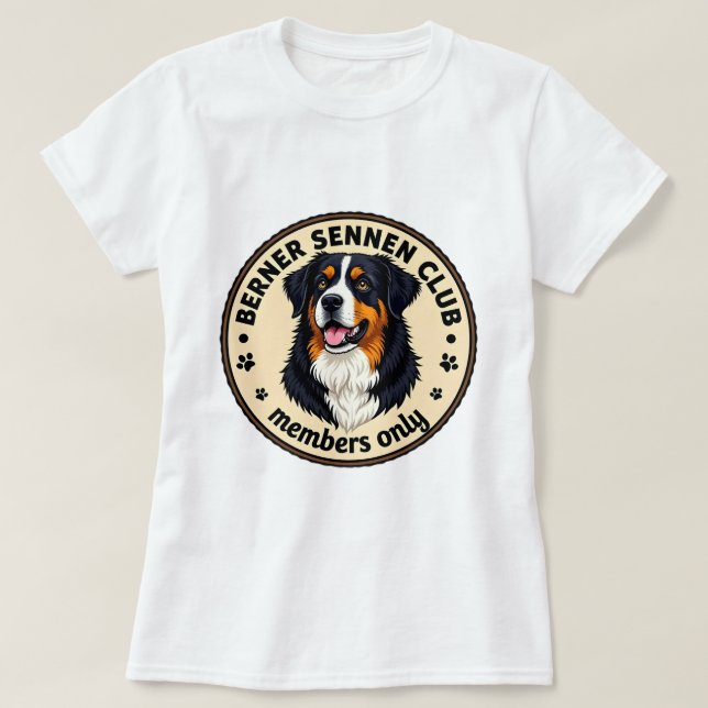 Camiseta Berner Sennen 'Club - Solo miembros' (Diseño del anverso)