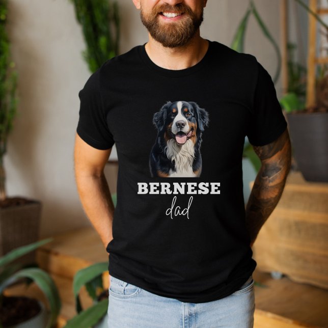 Camiseta Bernese Lovers Dad, Bernese Mountain Dog T-Shirt (Subido por el creador)