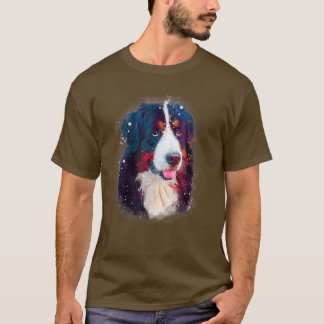 Camiseta Bernese Mountain Dog acuarela perros de la mamá de