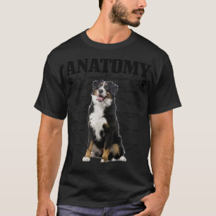 Camiseta Bernese Mountain Dog Anatomy Funny Cute Dog Mom Da