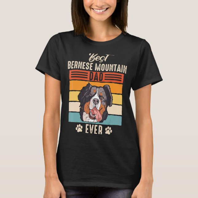Camiseta Bernese Mountain Dog Farming Dog Dad (Anverso)